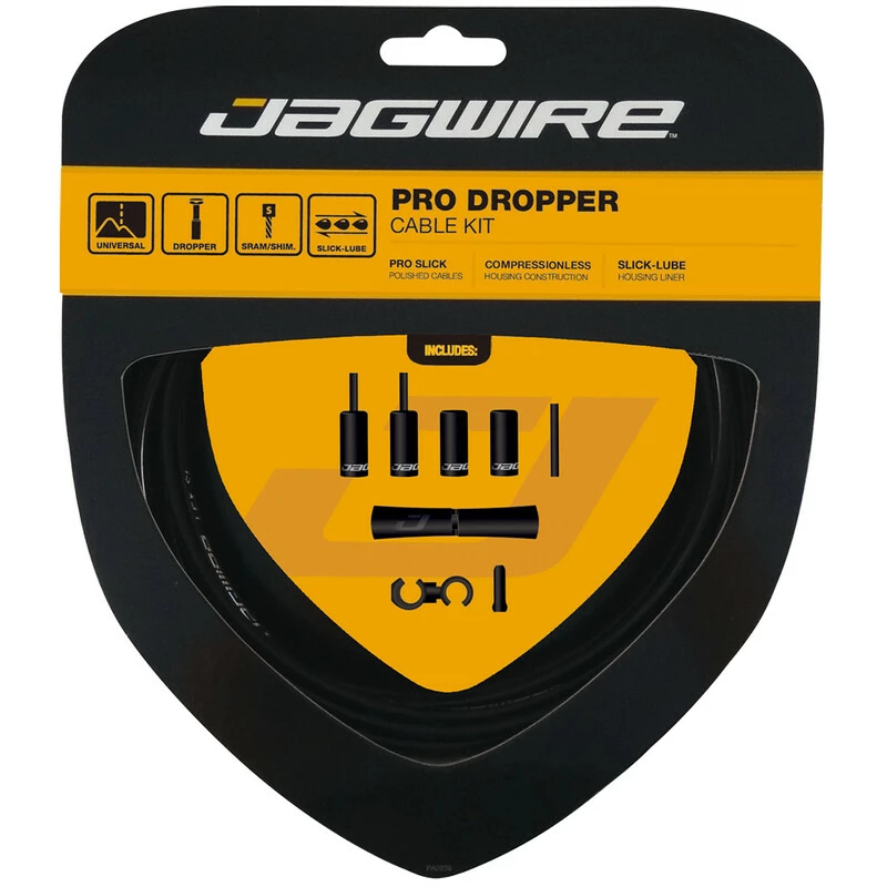 Jagwire Sattelstützenkabelhülle, PRO DROPPER 3mm SET VARIO Remote Control BLACK PCK601