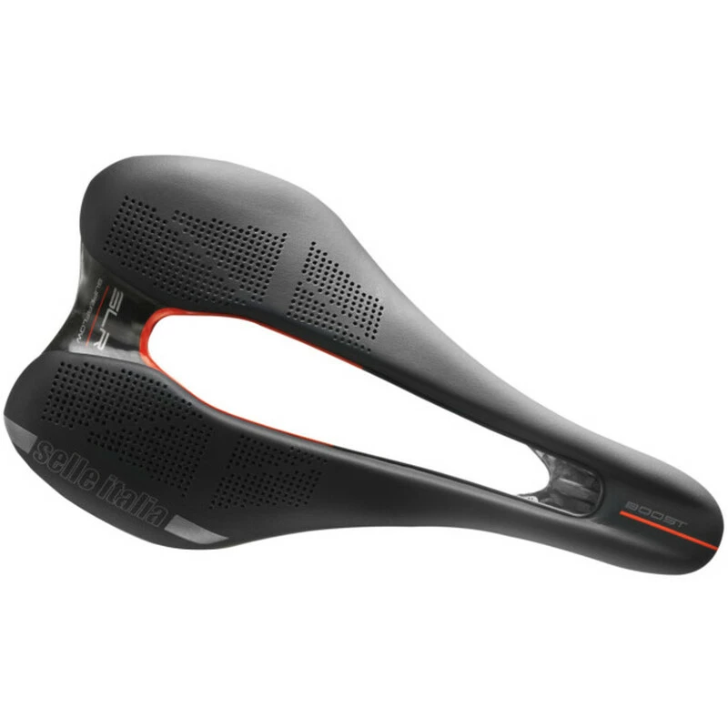 Selle Italia SLR BOOST Kit Carbonio SuperFlow L, Carbon/Keramic 7x9mm, Fibra-Tek, Schwarz